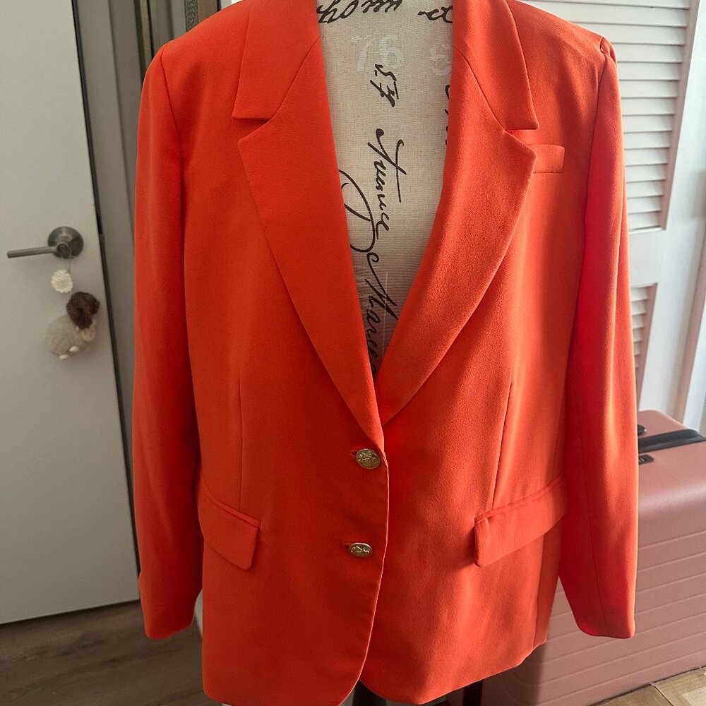 J.Crew orange blazer size 18